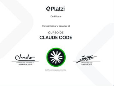 Certificación Platzi — Curso Claude Code