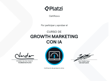 Certificación Platzi — Growth Marketing con IA
