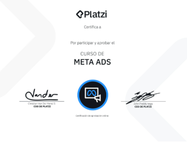 Certificación Platzi — Curso Meta Ads